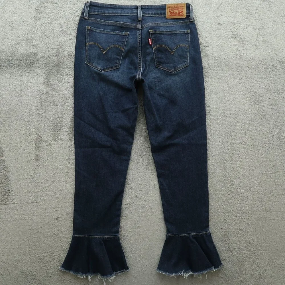 Levi's 711 Jeans Women's Size 27 Blue Low-Rise Skinny Denim Pants 25